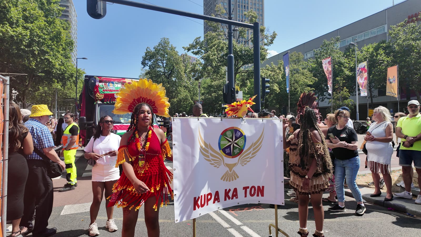Flags up. Carnival is here.
